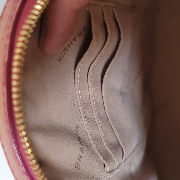 Brahmin Lane top handle Lotus canteen metallic leather handbag - Picture 14 of 15